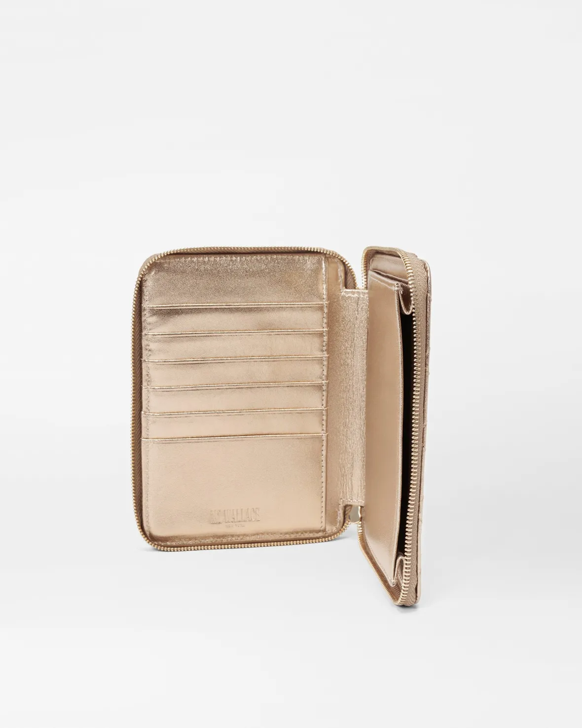 Accessories|MZW Exclusives<MZ Wallace Passport Organizer HoneyMetallicLeather