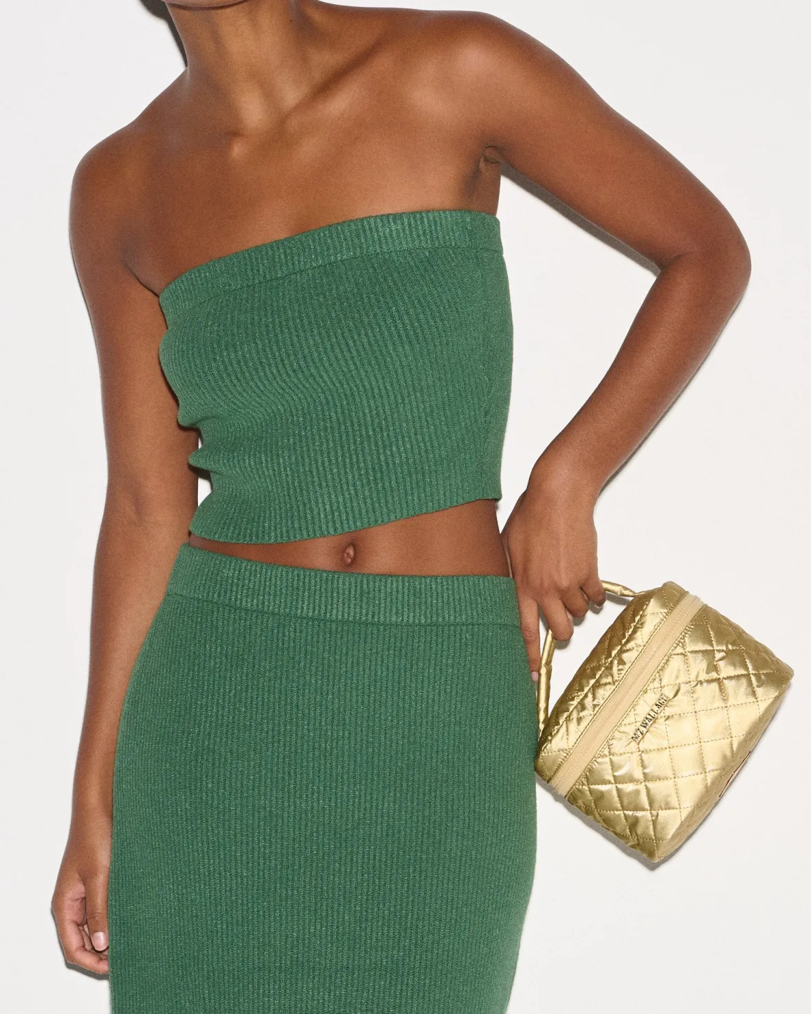 Metro|Accessories<MZ Wallace Mini Vanity Case LightGoldPearlMetallic