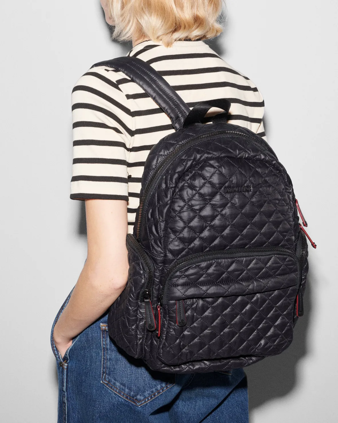 Metro|Baby<MZ Wallace Pocket Metro Backpack BlackRec