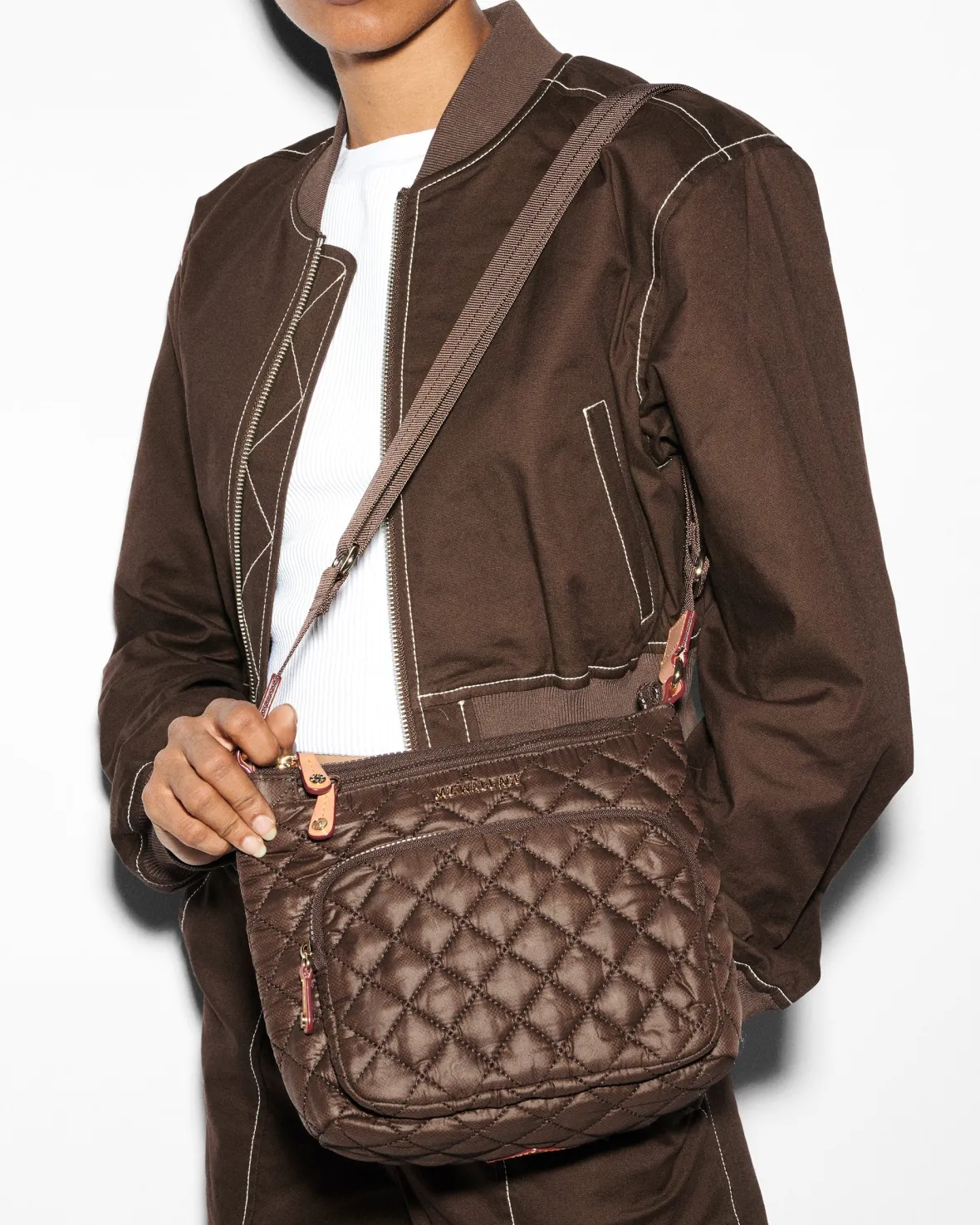 Metro|Crossbody<MZ Wallace Metro Scout Deluxe Walnut