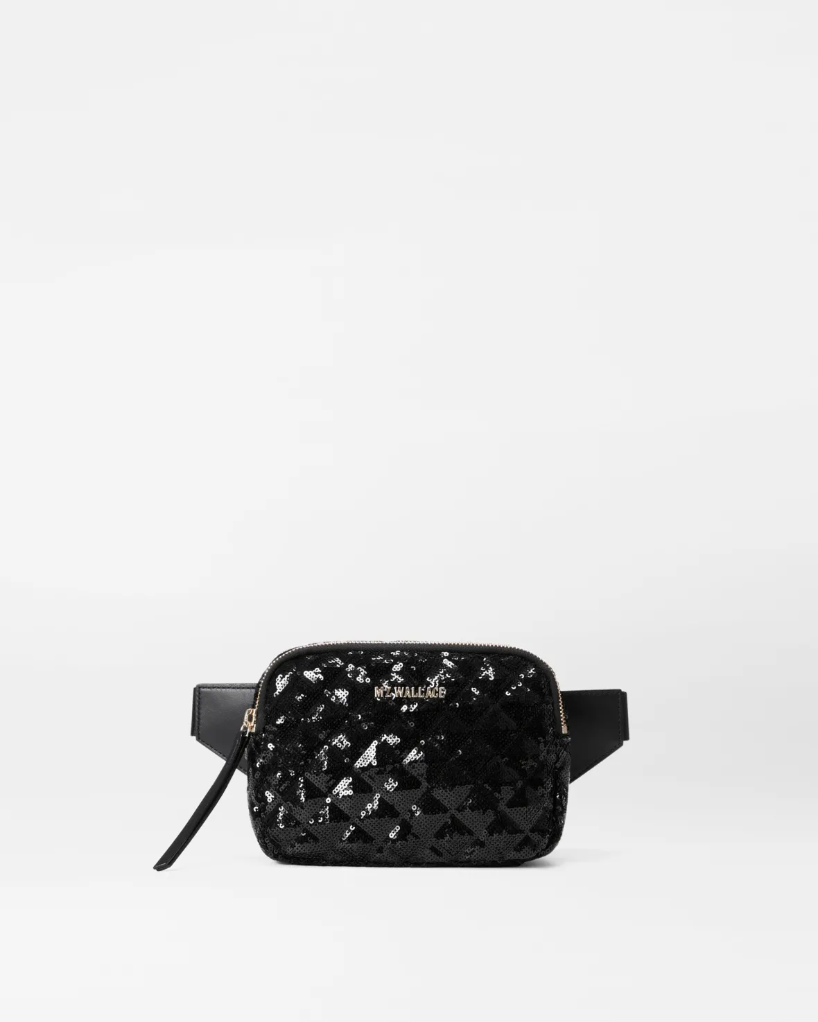 Madison|Belt Bags & Slings<MZ Wallace Quilted Madison Belt Bag BlackSequin