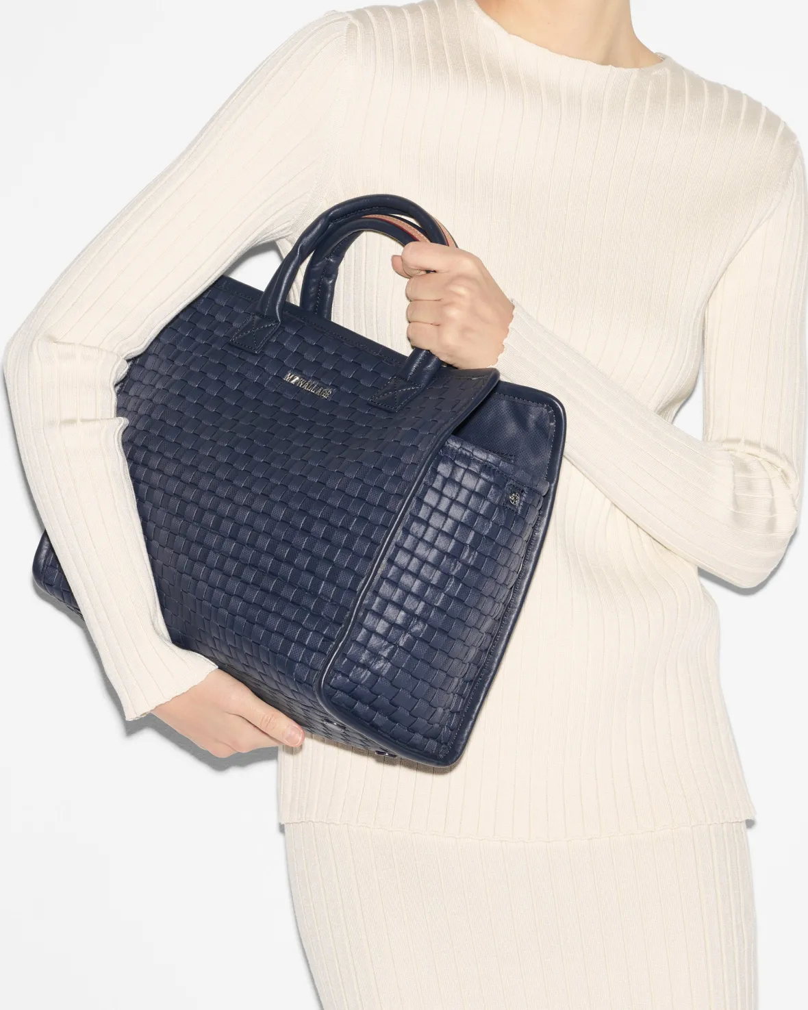 Work|Totes<MZ Wallace Medium Woven Box Tote Dawn