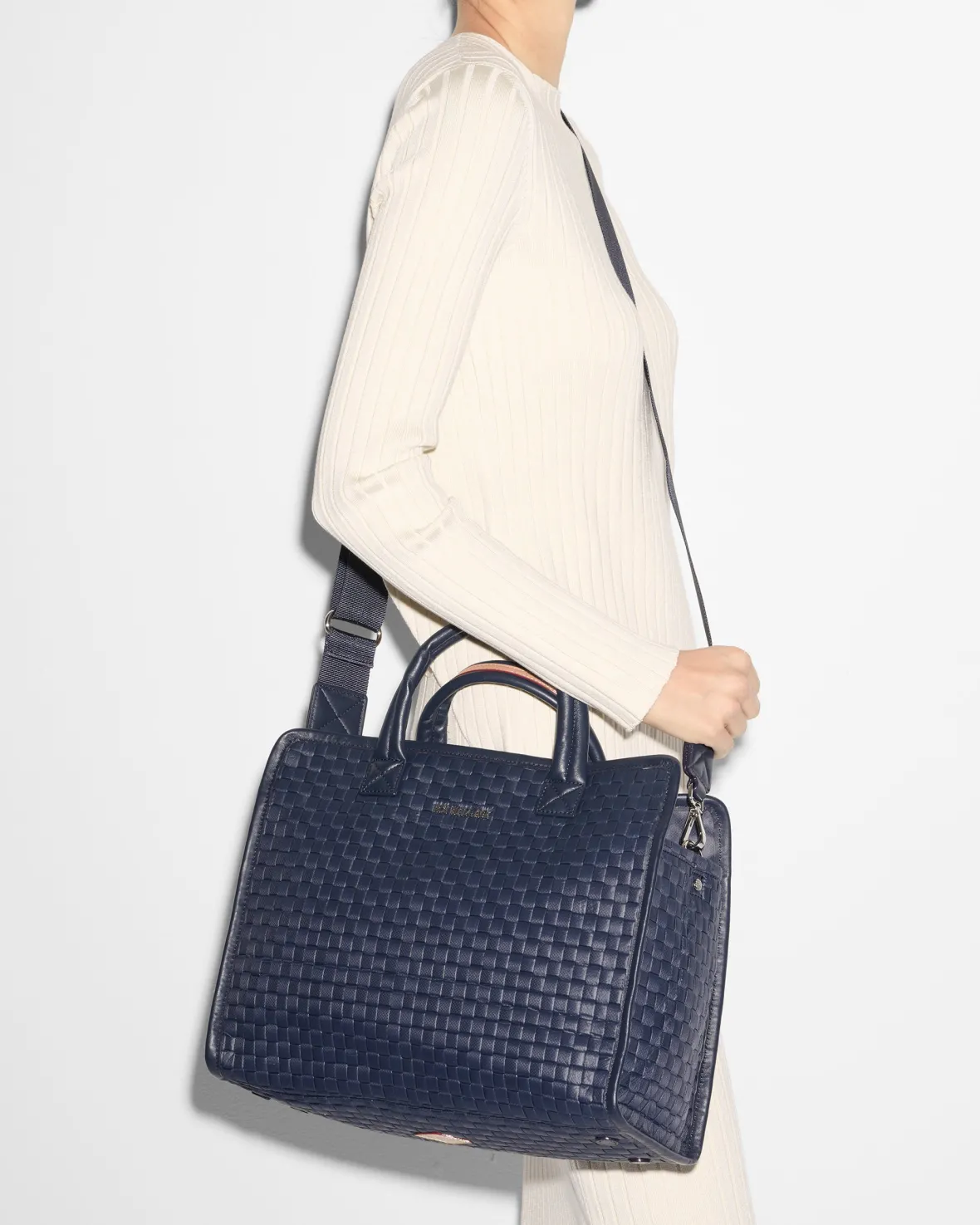 Work|Totes<MZ Wallace Medium Woven Box Tote Dawn