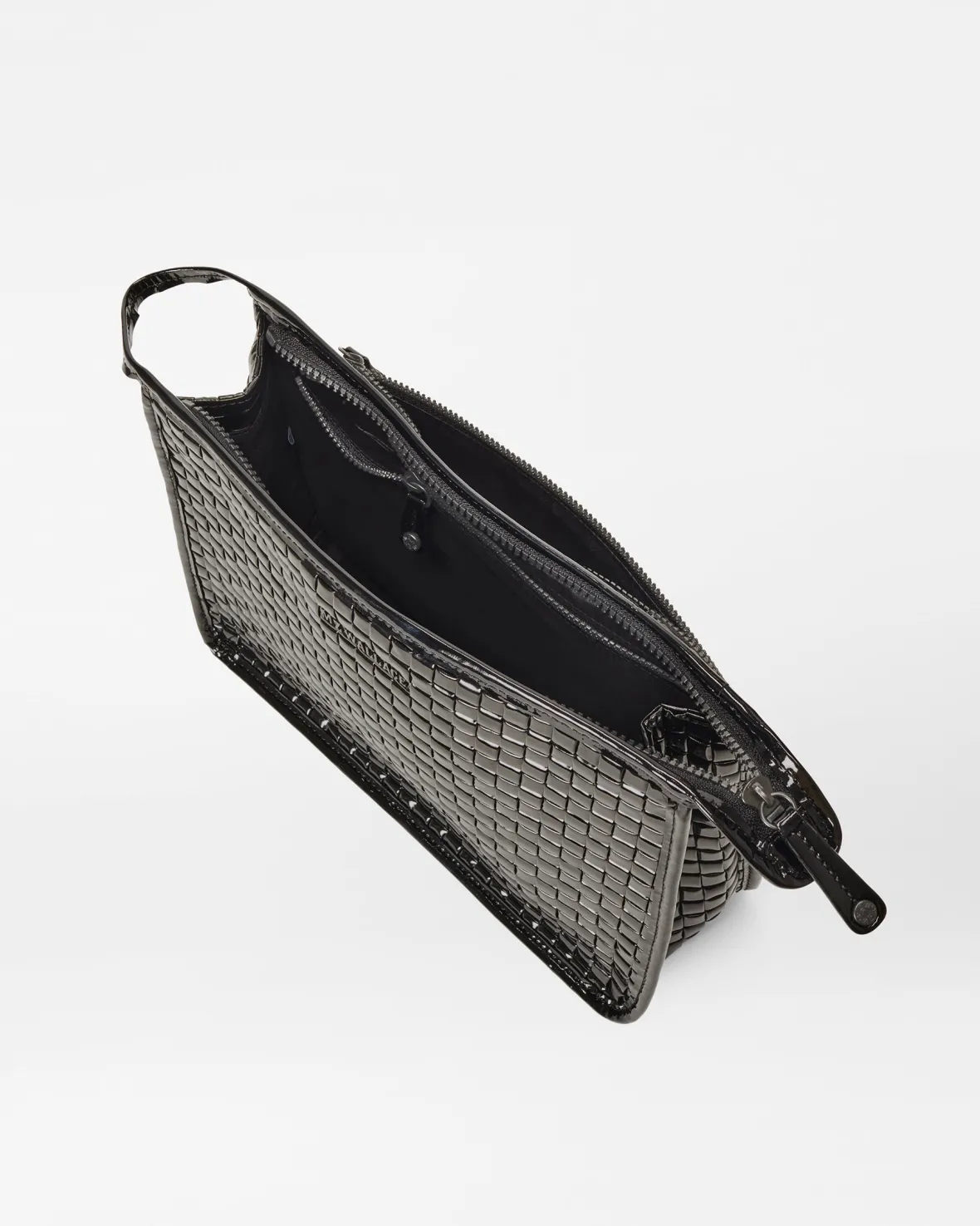 Accessories<MZ Wallace Woven Metro Clutch BlackLacquer