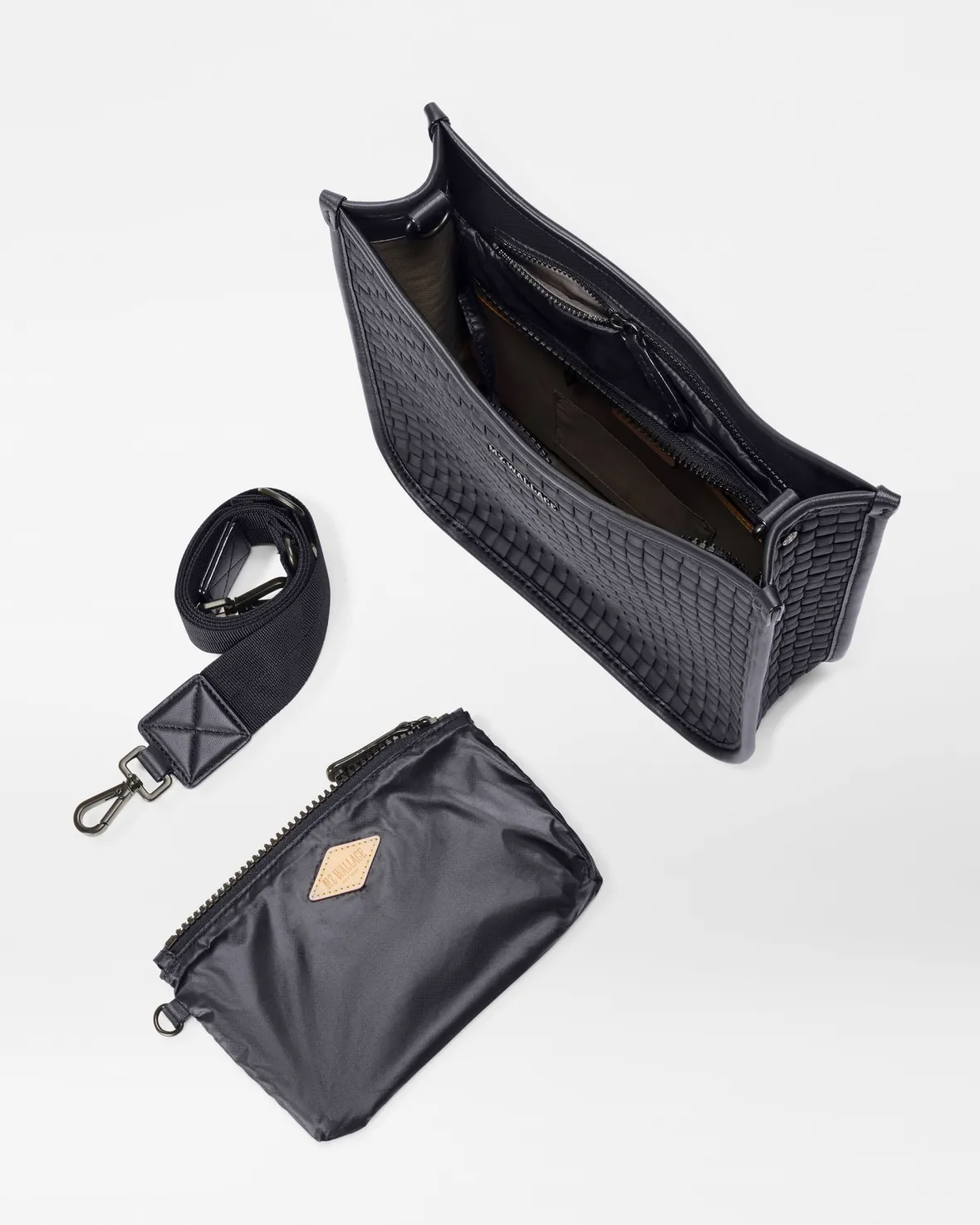 Crossbody<MZ Wallace Woven Box Crossbody Black