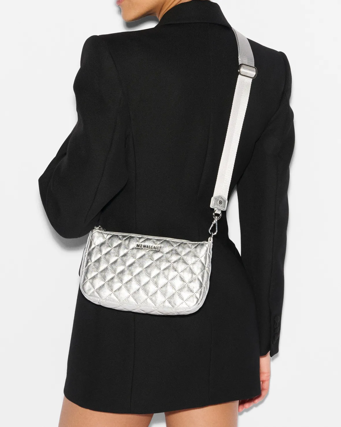 Crossbody<MZ Wallace Crosby Convertible Crossbody IceMultiSequin