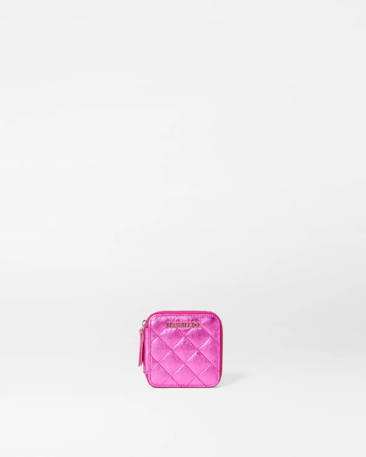 Accessories<MZ Wallace Travel Sewing Kit HotPinkMetallicLeather