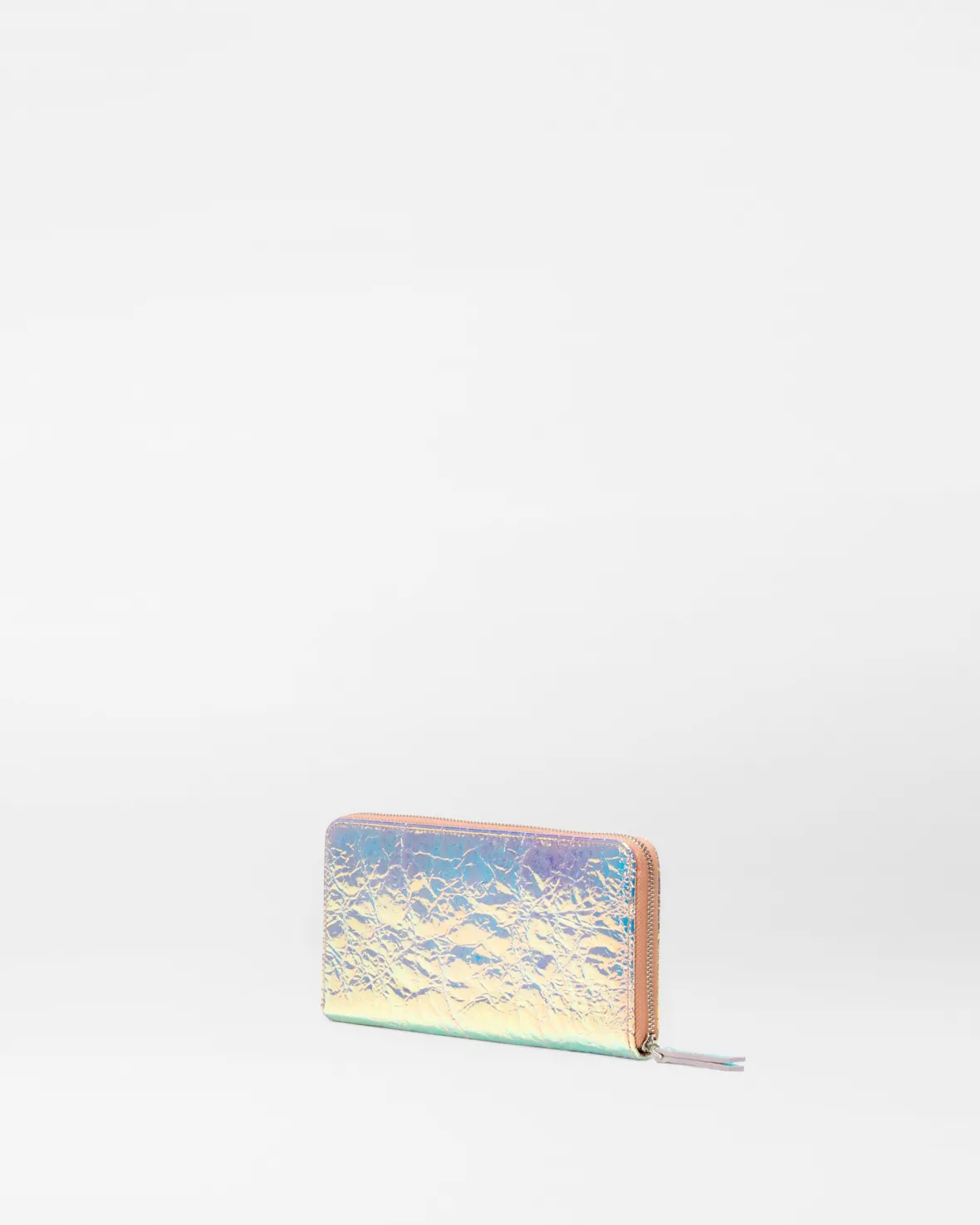 Accessories|MZW Exclusives<MZ Wallace Long Zip Round Wallet PinkOpalLeather