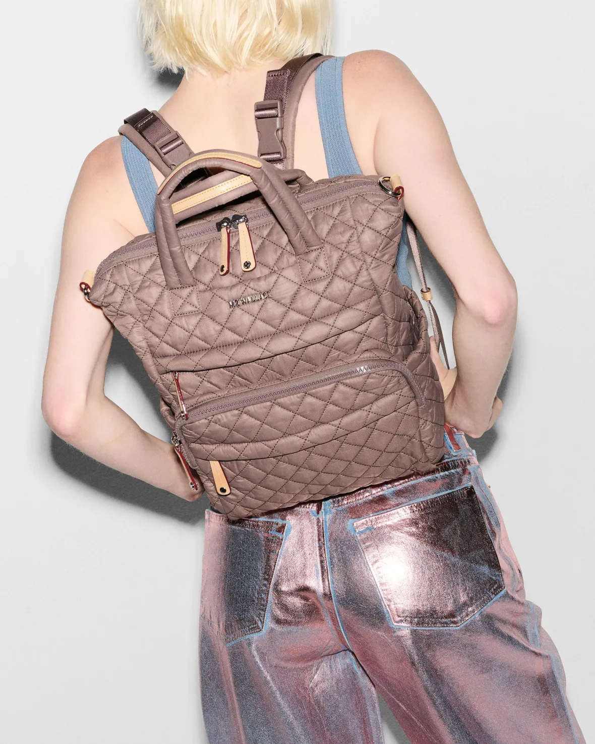 Metro|Backpacks<MZ Wallace Small Utility Backpack Mauve