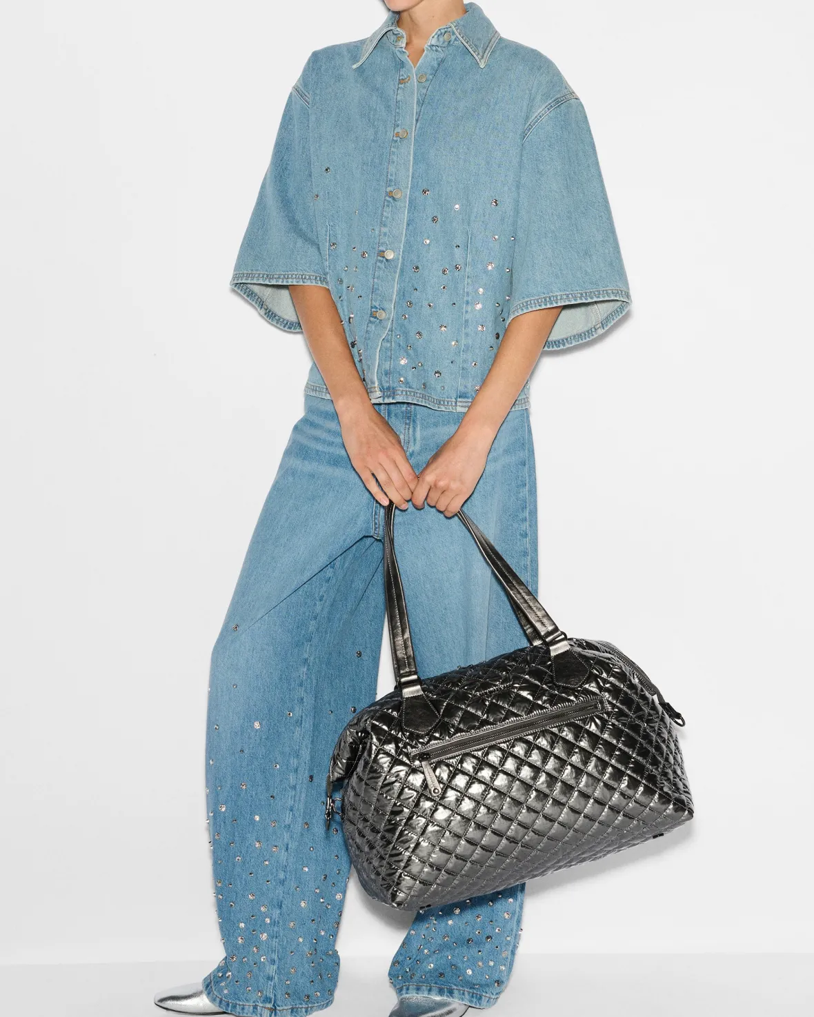 Crosby|Duffels<MZ Wallace Crosby Getaway PewterMetallic