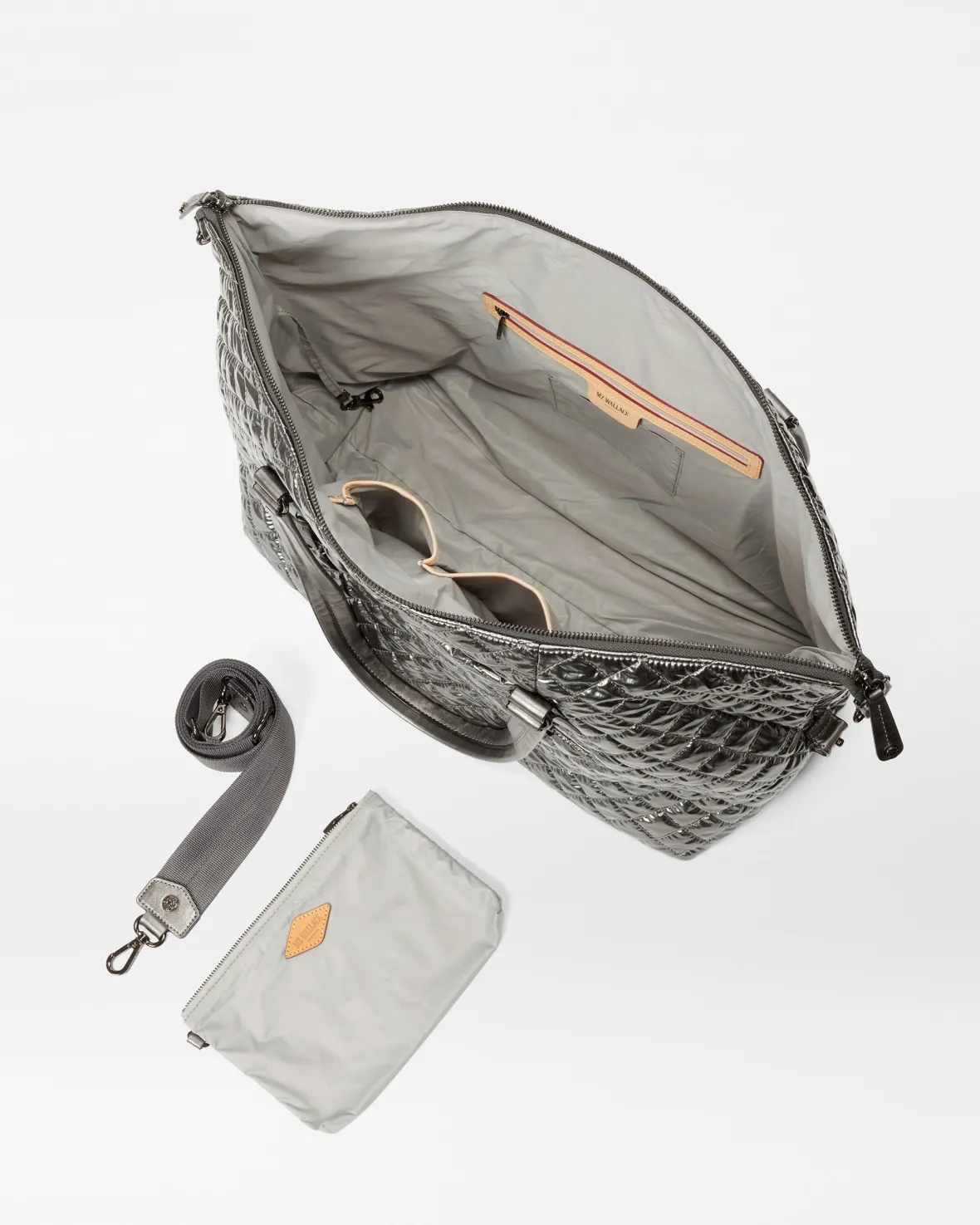 Crosby|Duffels<MZ Wallace Crosby Getaway PewterMetallic
