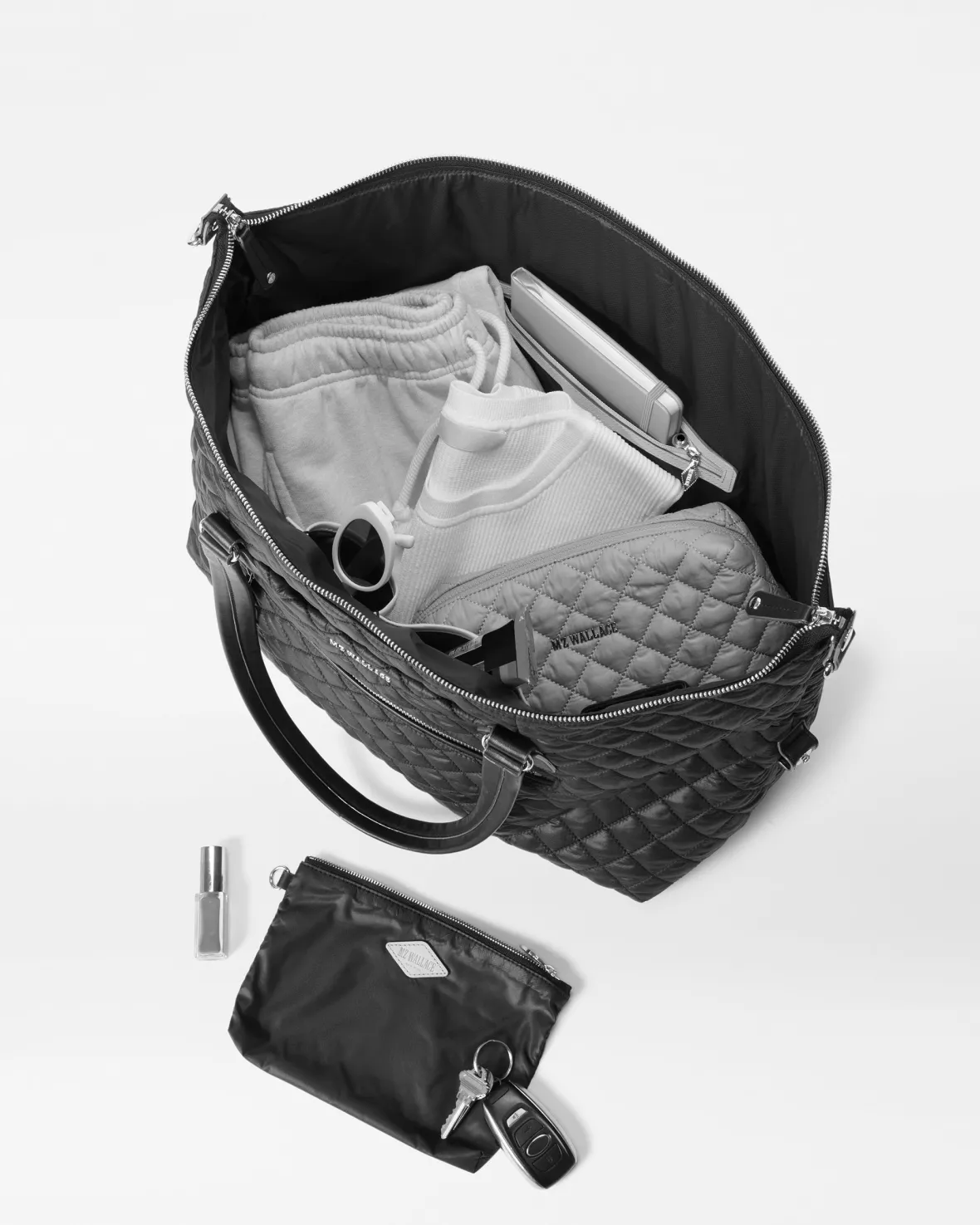 Crosby|Duffels<MZ Wallace Crosby Getaway PewterMetallic