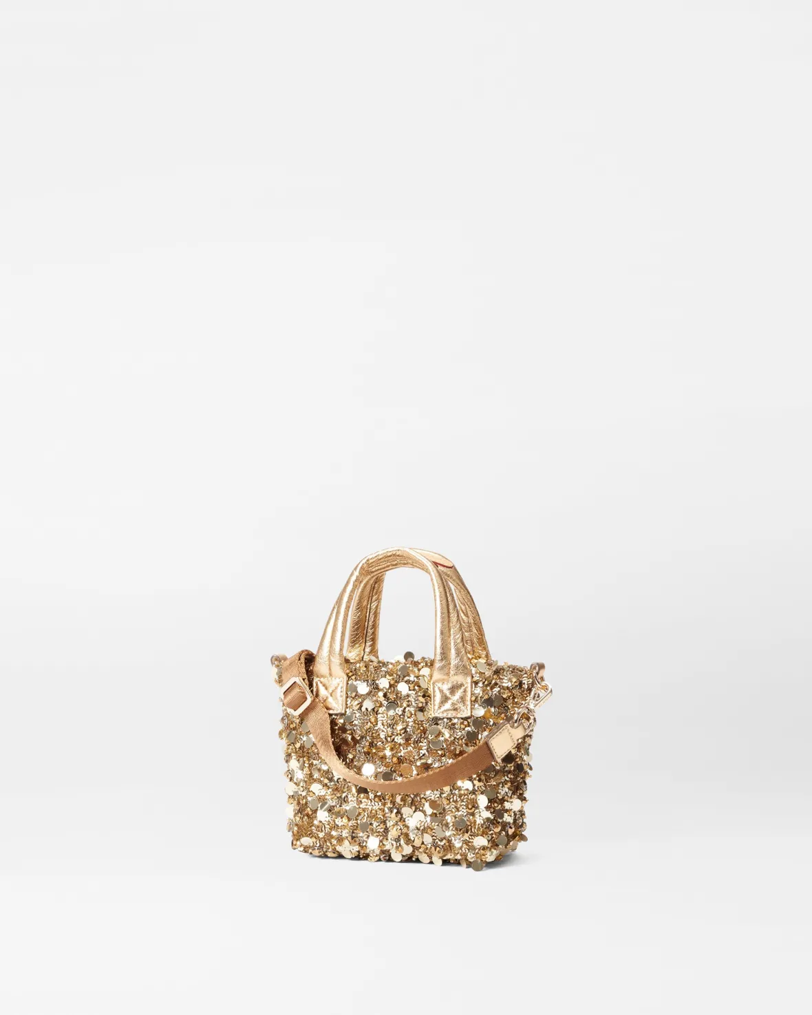 Totes|Metro<MZ Wallace Petite Metro Tote Deluxe GoldMultiSequin