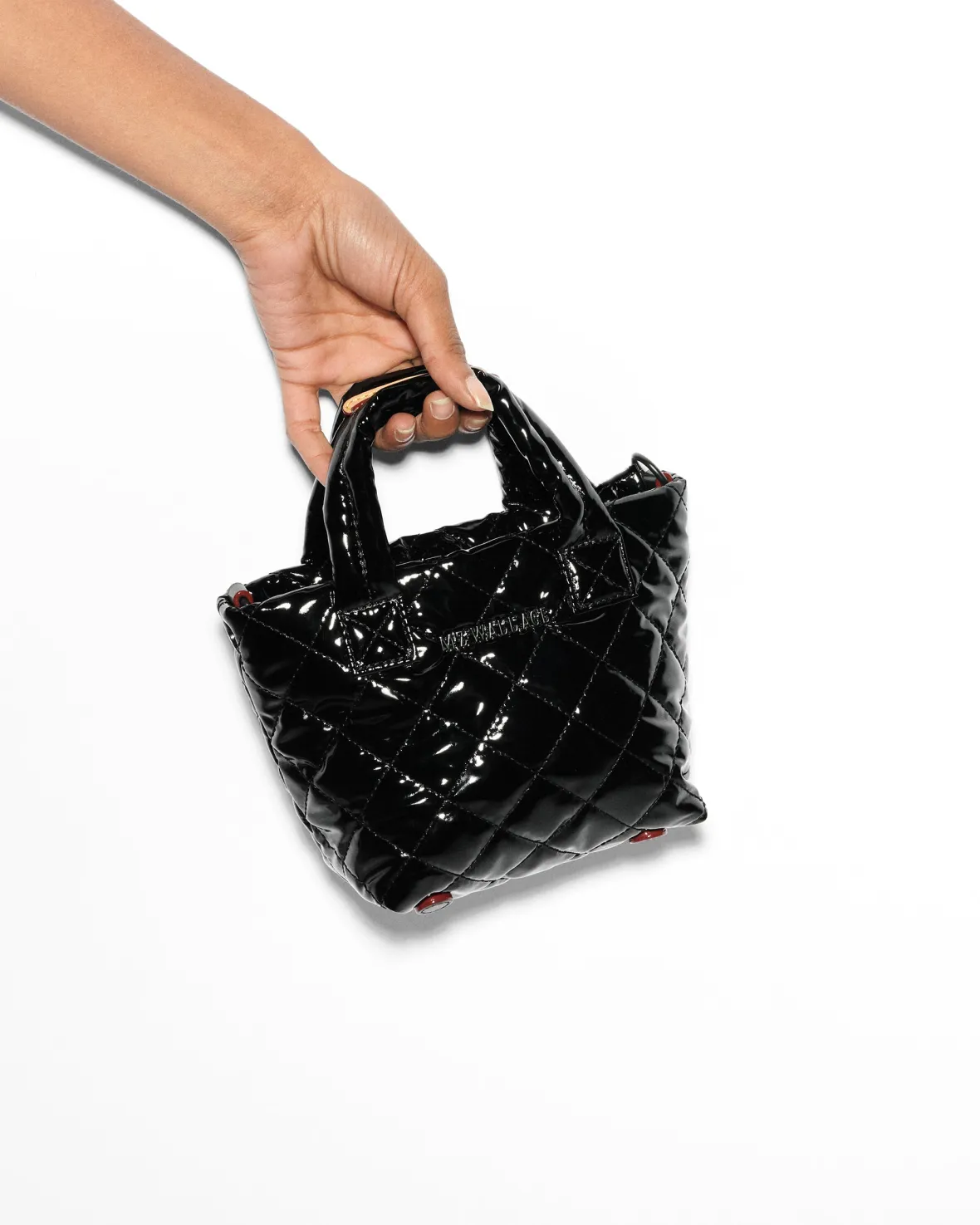 Metro|Totes<MZ Wallace Petite Metro Tote Deluxe BlackLacquer