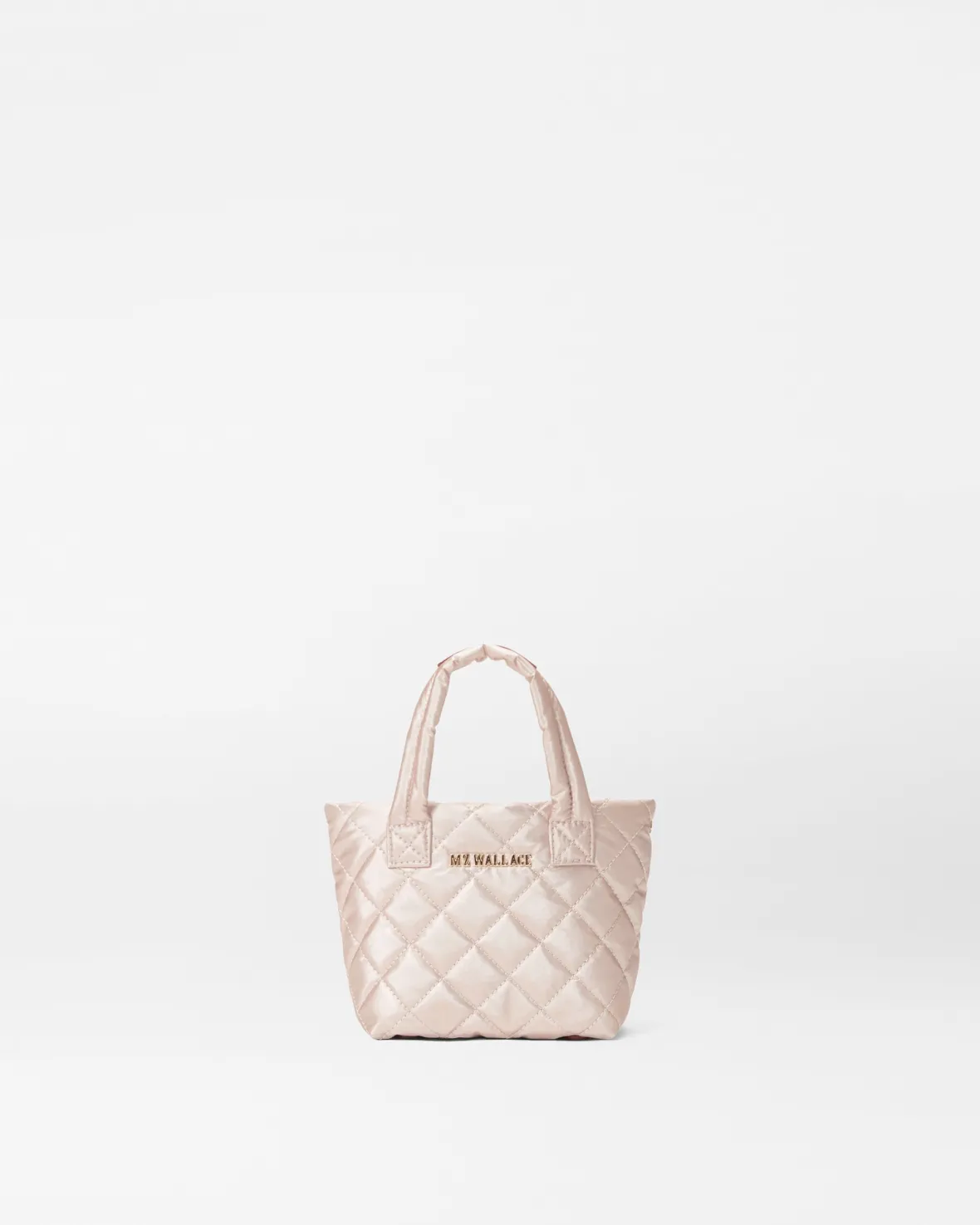 Metro|Totes<MZ Wallace Petite Metro Tote Deluxe PaleRoseGoldMetallic