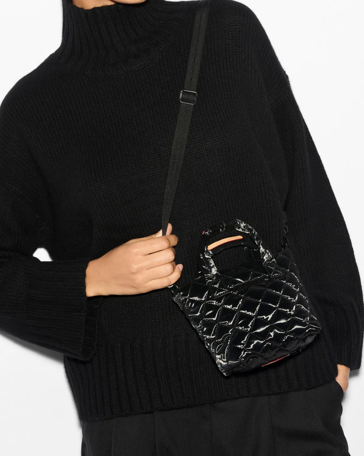 Metro|Totes<MZ Wallace Petite Metro Tote Deluxe BlackLiquid