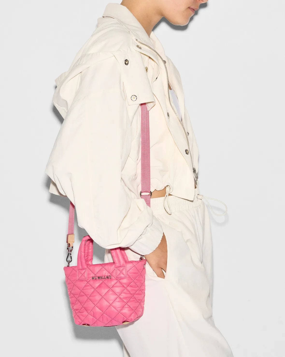 Metro|Totes<MZ Wallace Petite Metro Tote Deluxe Flamingo