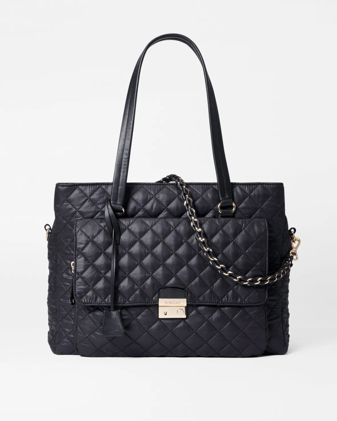 Crosby|Totes<MZ Wallace Crosby Lock Tote Black