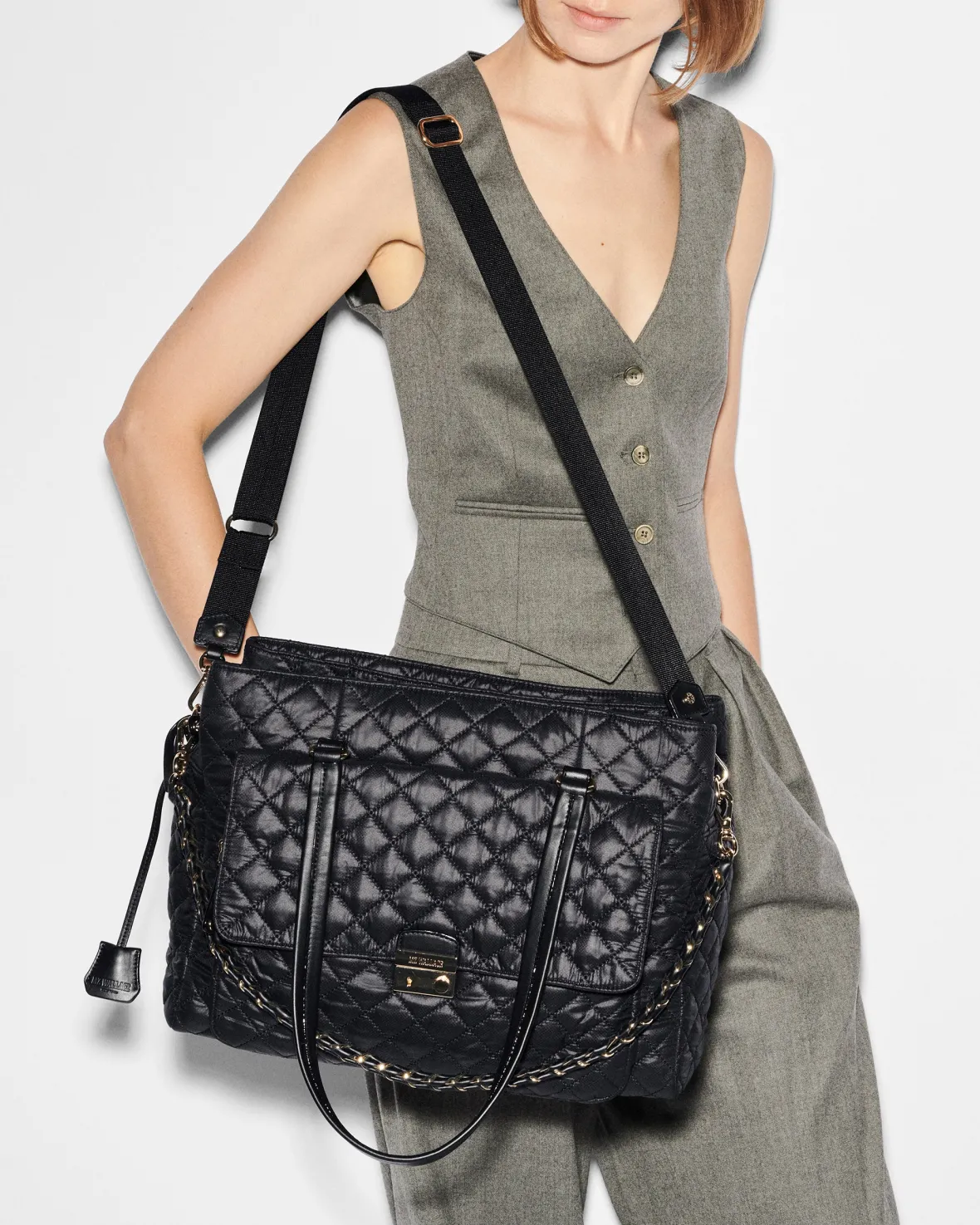 Crosby|Totes<MZ Wallace Crosby Lock Tote Black