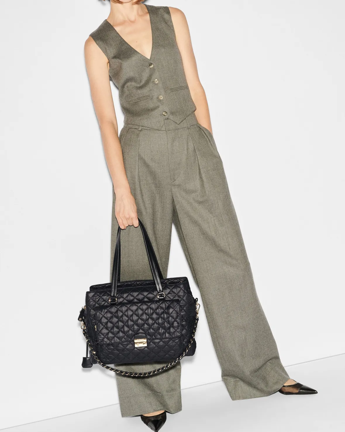 Crosby|Totes<MZ Wallace Crosby Lock Tote Black