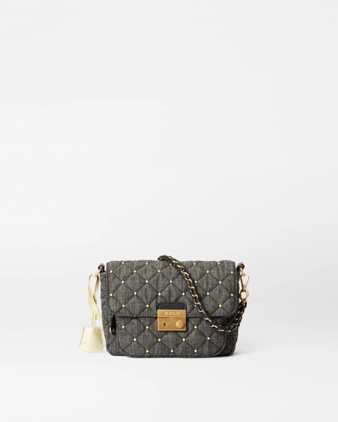 Crosby|Crossbody<MZ Wallace Crosby Lock Small Crossbody TrueCharcoalDenim