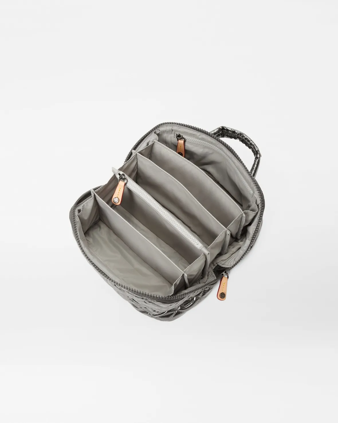 Metro|Accessories<MZ Wallace Metro Accordion Cosmetic PewterMetallic