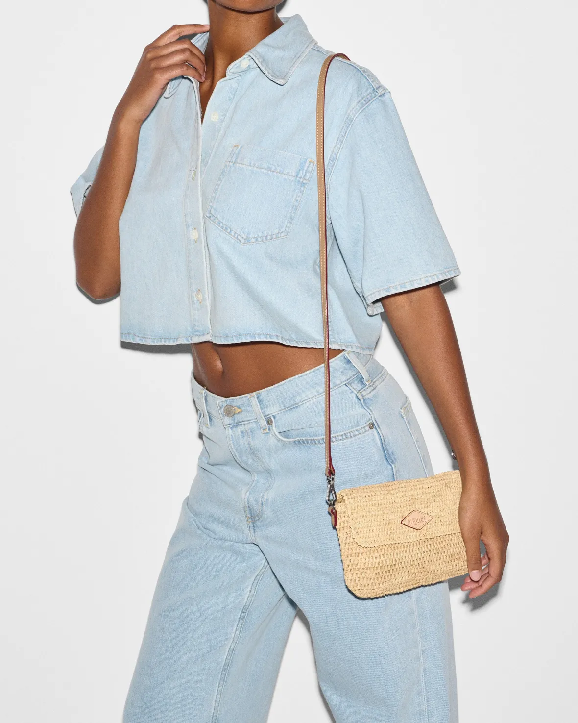 Accessories|Raffia<MZ Wallace Raffia Convertible Crossbody Camel