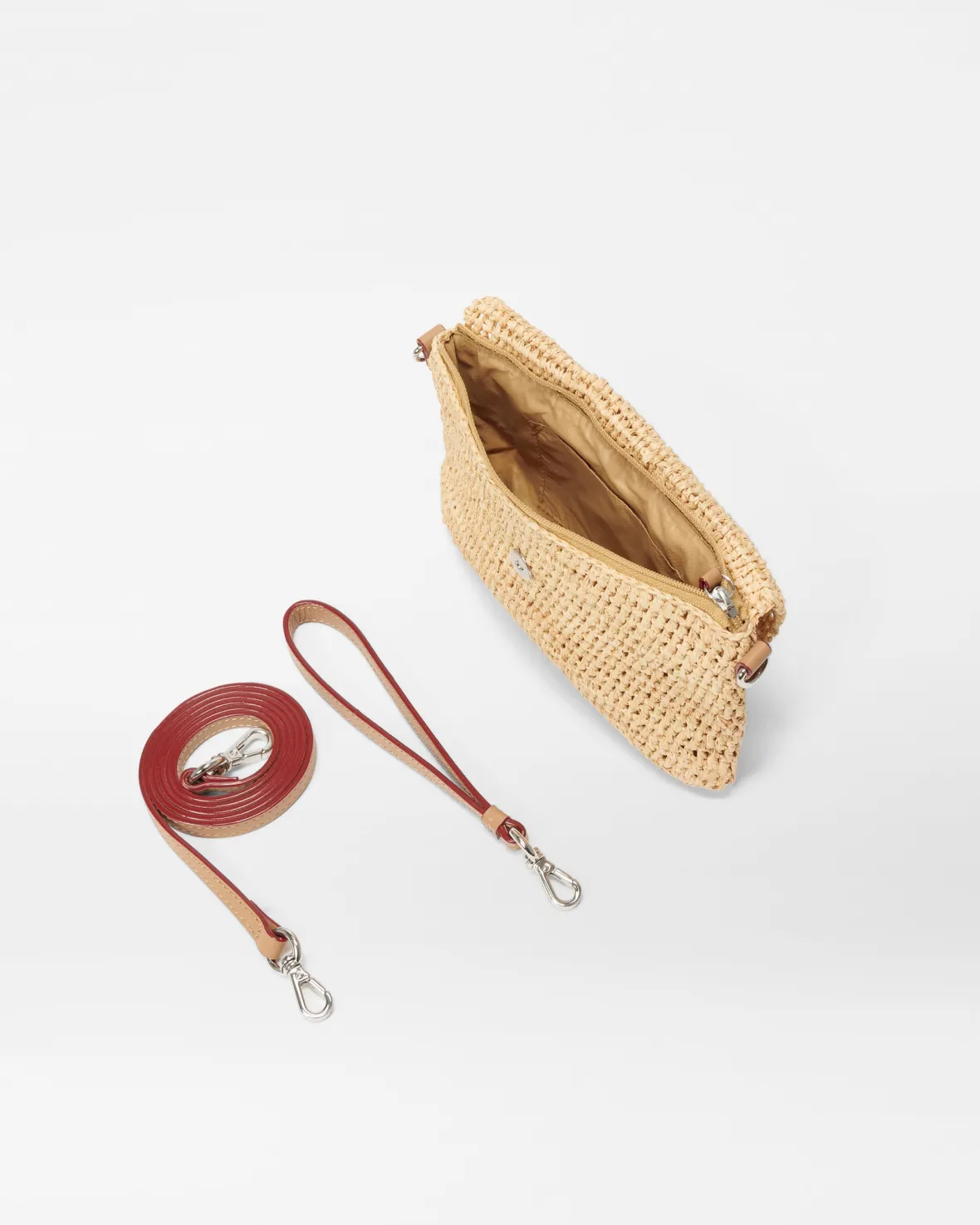 Accessories|Raffia<MZ Wallace Raffia Convertible Crossbody Camel