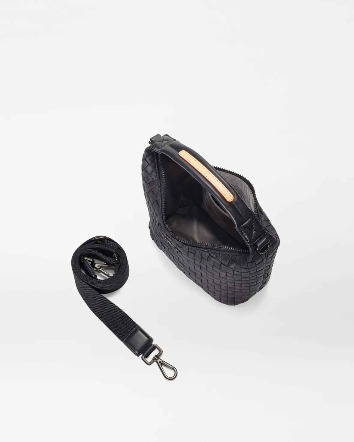 Crossbody<MZ Wallace Mini Woven Hobo Black