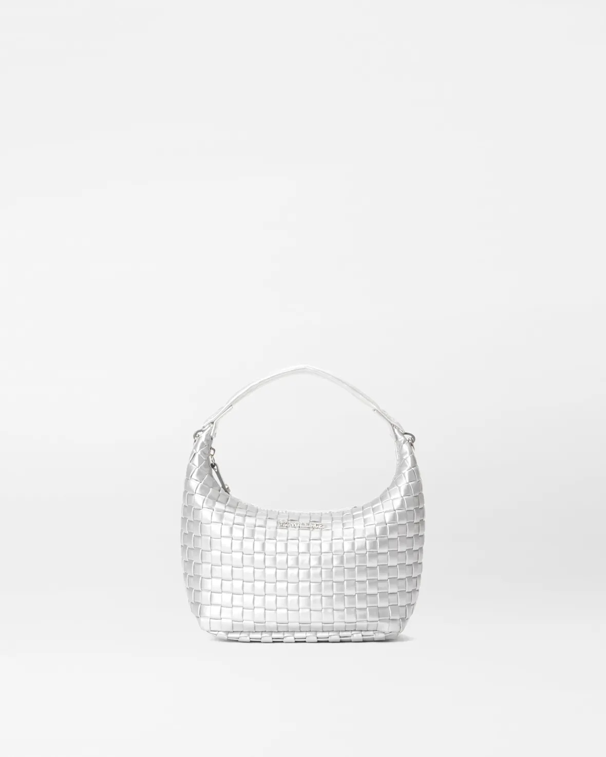 Crossbody<MZ Wallace Mini Woven Hobo MatteSilver