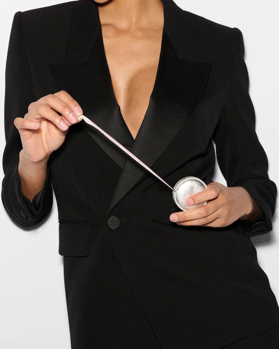 Accessories<MZ Wallace Mzw Tape Measure SilverMetallicLeather