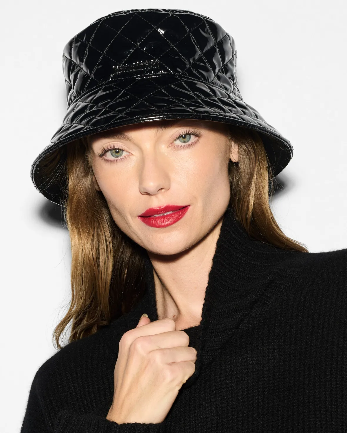 Metro|Accessories<MZ Wallace MZW Bucket Hat BlackLacquer