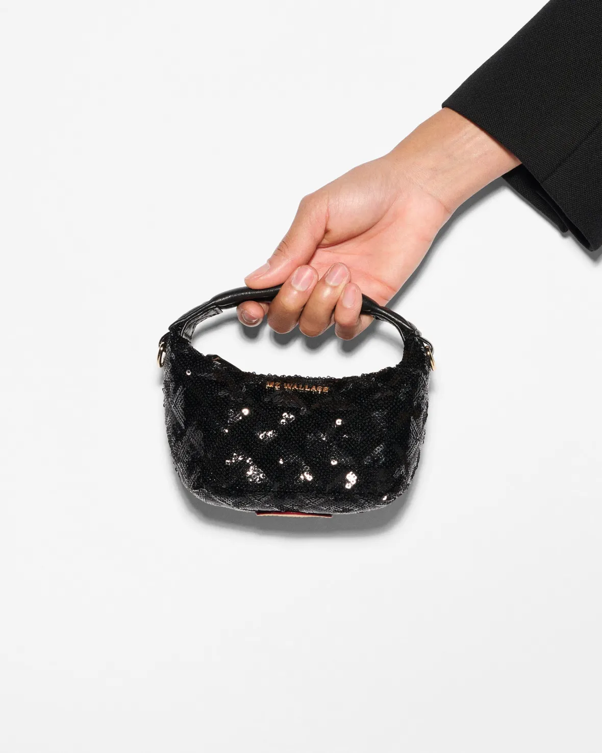Crossbody<MZ Wallace Micro Hobo BlackSequin