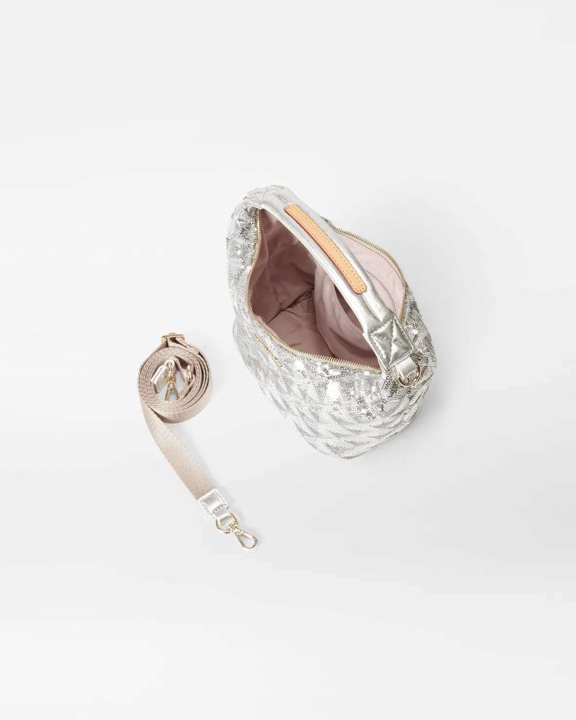 Crossbody<MZ Wallace Mini Hobo IceMultiSequin