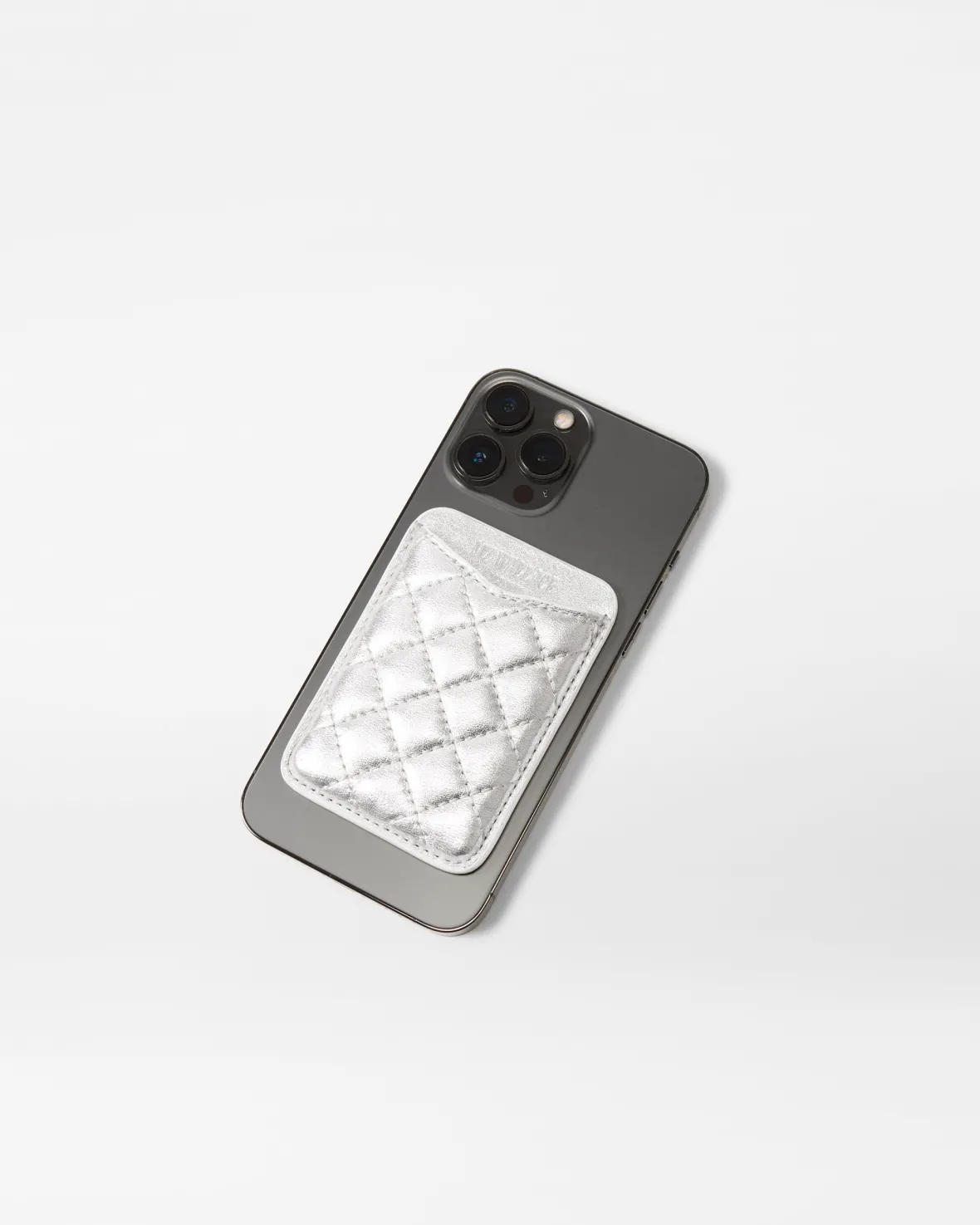 Accessories<MZ Wallace Phone Card Case SilverMetallicLeather