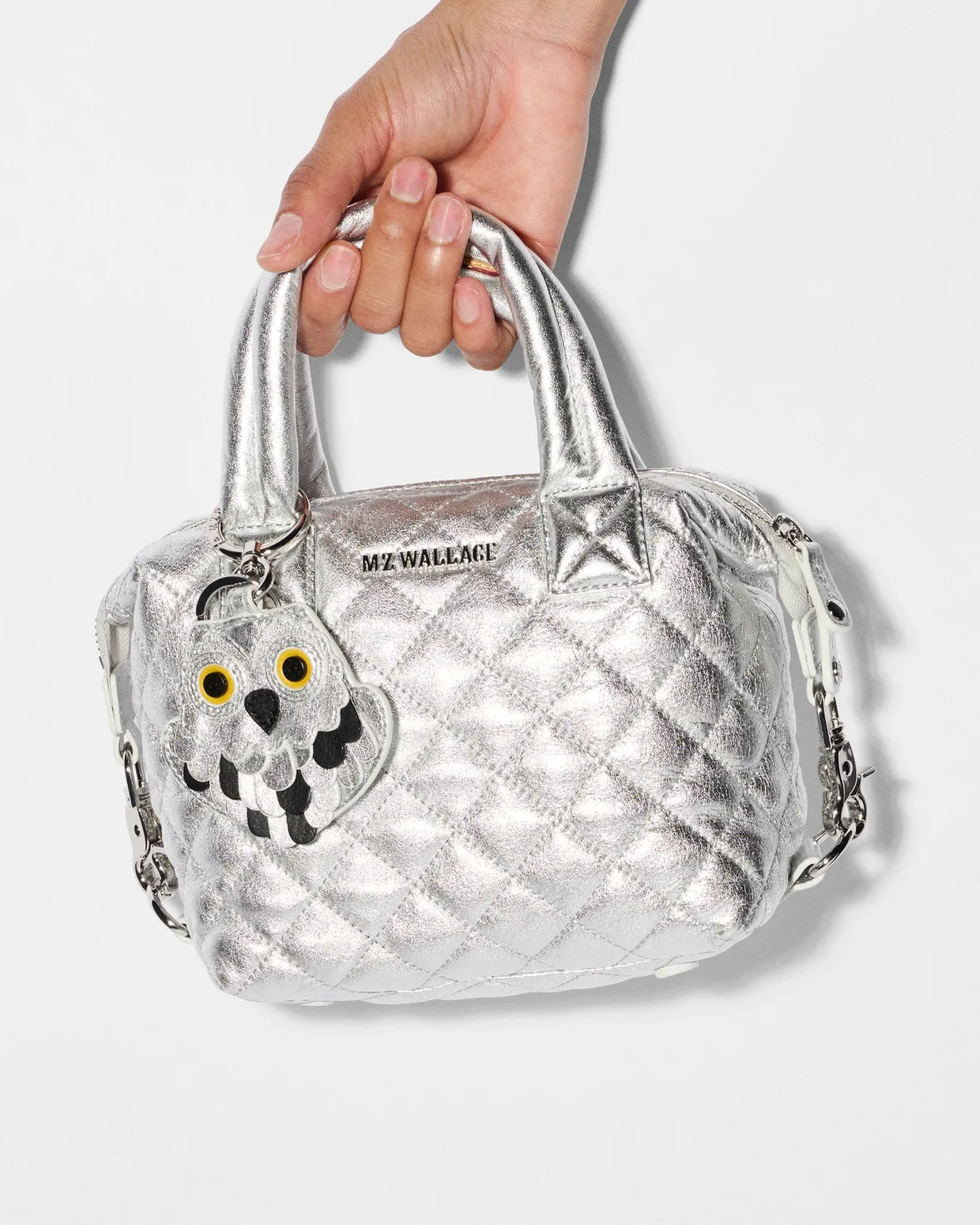 Accessories<MZ Wallace Key Charm SilverMetallicLeather