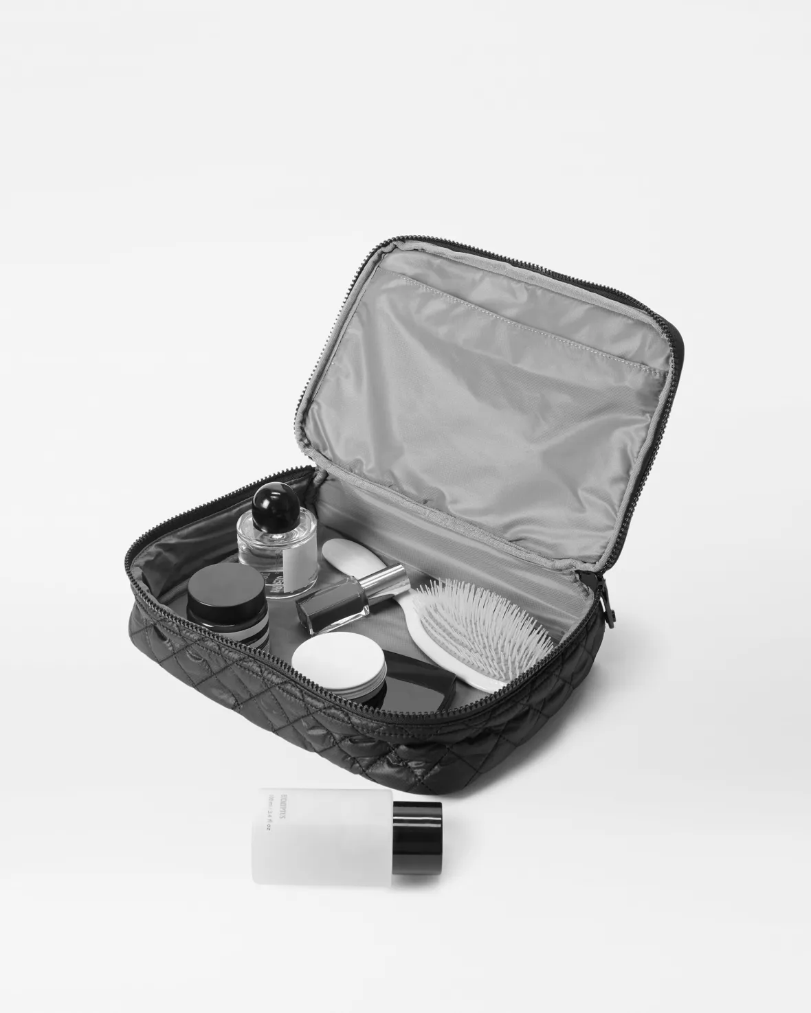 Metro|Accessories<MZ Wallace Zip Round Cosmetic BlackRec