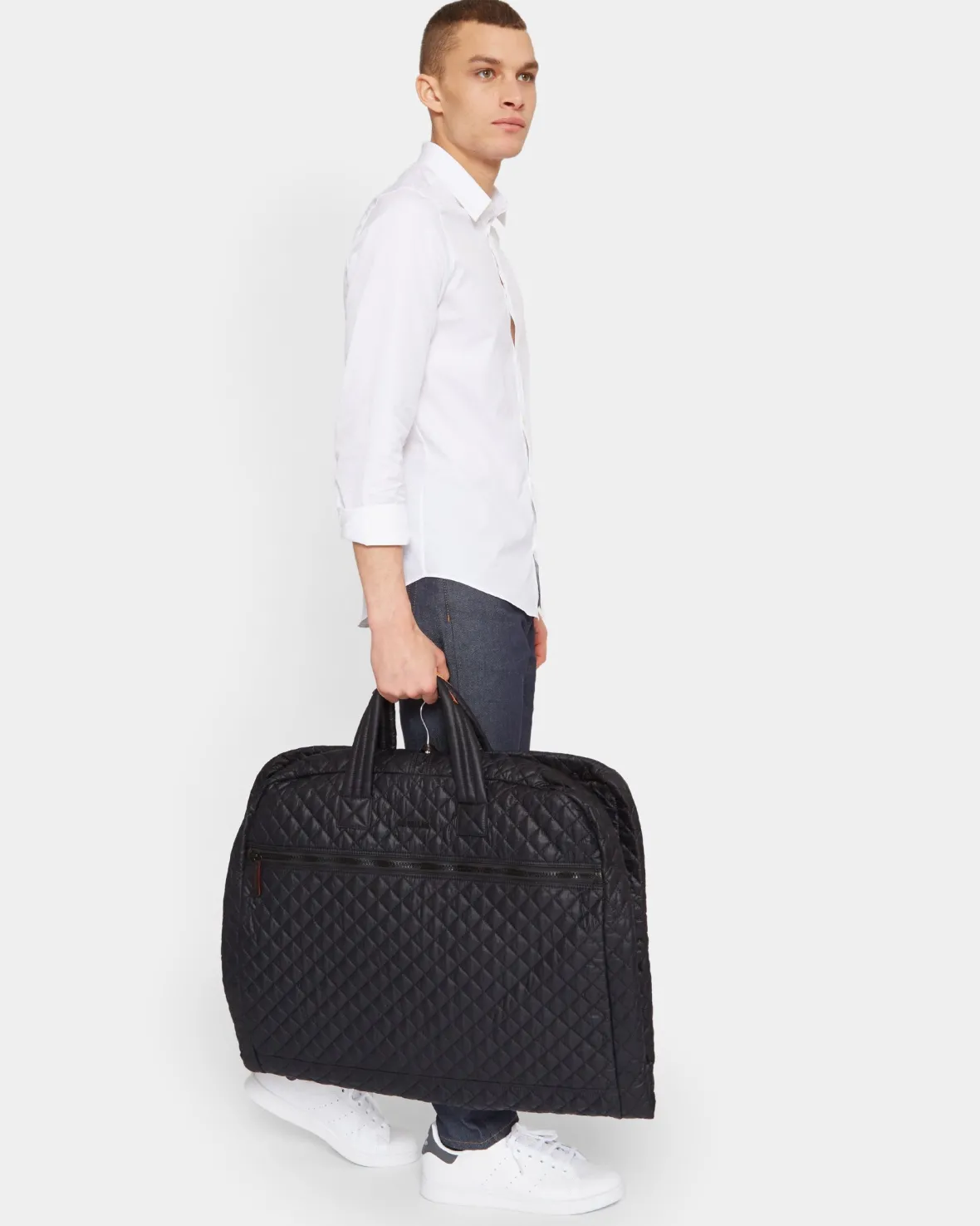 Travel<MZ Wallace Michael Garment Bag BlackRec