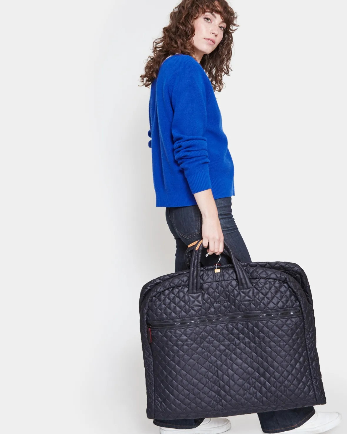 Travel<MZ Wallace Michael Garment Bag BlackRec